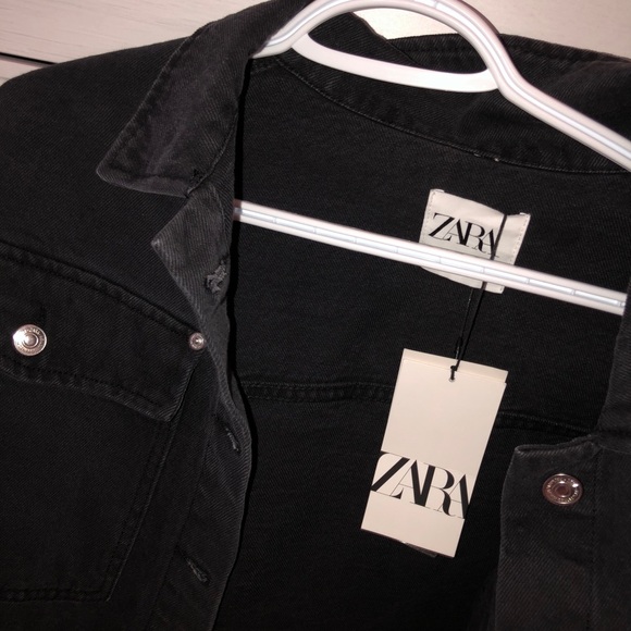 SOLD Black Jean Jacket - Picture 3 of 3